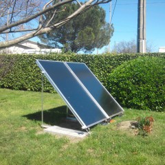 Capteur solaire au sol