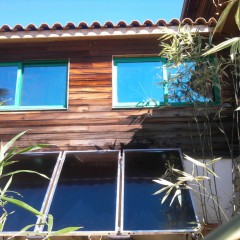 Capteur solaire en façade